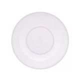 Jogo 2 Pratos Raso De Melamina Basic Branco 25cm Lyor