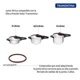 Anel De Vedação Para Panela De Pressão Tramontina Solar Em Silicone 22 Cm