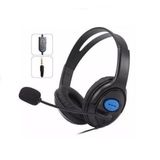 Fone de Ouvido Headset P2 com Microfone para PS4 PC Notebook  e Celular