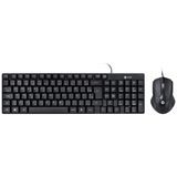 Teclado E Mouse Usb Corp Abnt2/1200dpi Cabo Usb 1.8m Preto - Cc200