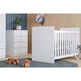 Quarto Infantil Completo Labirinto 2 Peças (1 Berço + 1 Cômoda) Qi98 Branco - Henn