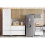Cozinha Completa Rainha Gourmet 6 Peças (3 Aéreos + 1 Paneleiro + 2 Balcões) C6p39 Branca/nature - Nesher