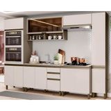Kit De Cozinha 7 Peças Connect (2 Aéreos+2balcões+2paneleiro+1complemento) Cpt90 Duna/cristal - Henn