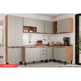 Cozinha Modulada Completa Firenze 7 Peças (3 Aéreos + 3 Balcões + 1 Paneleiro) Cp15 Amendola/nude Prime Tx - Demóbile