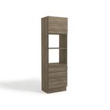 Paneleiro De Cozinha  Maxxi G750 1 Porta E 3 Gavetas 70cm Nogal - Kappesberg