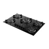 Cooktop 5 Bocas Dako Supreme A Gás Acendimento Automático E Tripla Chama Preto Bivolt