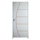 Porta Belissima 6 Prime Batente 09 Cm Fechadura Stilo Wc 72 X 2,10 Lado Esquerdo Rodam Branco