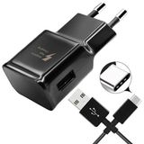 Carregador Fast Charge Samsung Note 8 9 S8 S9 S10plus Type C