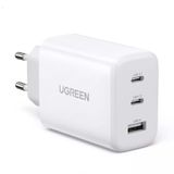 Carregador Rápido Ugreen 2 Em 1 Usb C E A Gan Pd 65w Branco