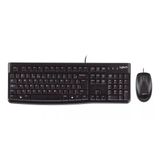 Logitech Mk120 Kit Teclado Mouse Com Fio Usb