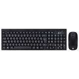 Teclado E Mouse Sem Fio Usb Dynamic Corp Abnt2/1600 Dpi Pret