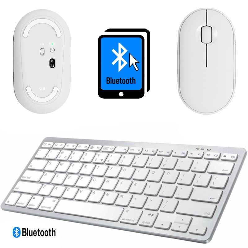 Kit Teclado e Mouse Bluetooth Ipad Air Apple