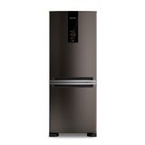 Geladeira Brastemp 447 Litros Frost Free Inverse Com Smart Flow E Fresh Box Black Inox Bre57fe 127v