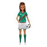 Barbie Profissões Jogadora De Futebol Morena - Mattel