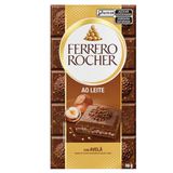 Chocolate Barra Ferrero Rocher Chocolate Ao Leite Com Recheio De Avela 90g