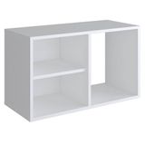 Cubo De Parede Branco 3 Nichos 68cm