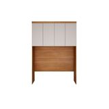 Modulado De Quarto Armário Ponte Aéreo Casal C- 4 Portas Freijo Cumaru C- Fendi