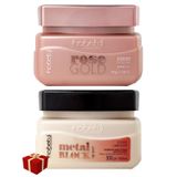 Hobety Condicionante Metal Block + Máscara Rose Gold 300g