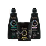 Kit Arvensis Shampoo Condicionador Mascara Noo Poo 2x1 450g