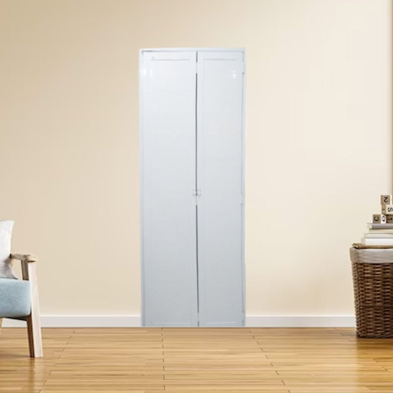 Porta Camarão Lambril De Alumínio 210 X 80cm Linha 25 Lado Direito Branco