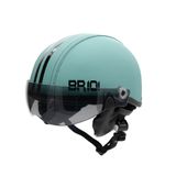 Capacete Coquinho Br 101 Turquesa Fume M - Scooter/bike