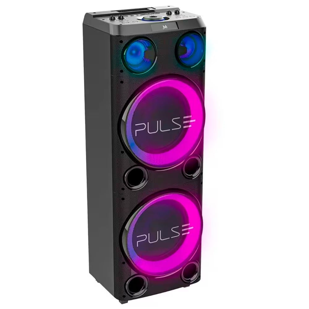 Torre De Som Pulse Double Sp508 Com Bluetooth Usb E Iluminação Led - 2300w