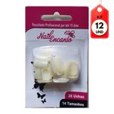 Kit C-12 Nail Encanto Unhas Artificiais Quadrado Longa C-28