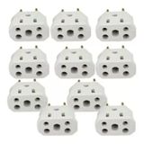 Kit 10 Plug Adaptador De Tomada Bob Esponja 10a-20a 3-2pinos