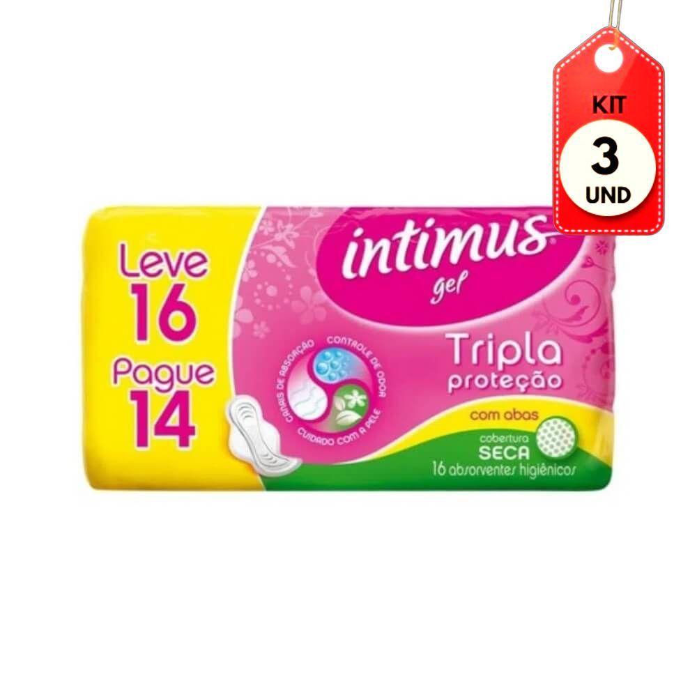 Kit C-03 Intimus Absorventes Íntimos Gel Seca C-a C-16