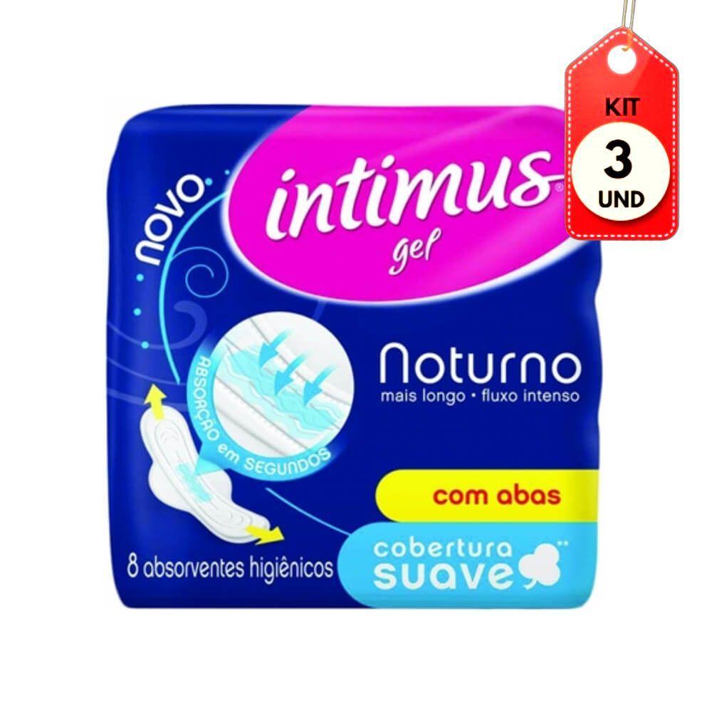 Kit C-03 Intimus Gel Noturno Suave C-abas C-8 Absorvente