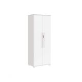 Multiuso Dallas 100% Mdf Pés Em Madeira Com Chave Branco Cor:branco