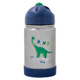 Garrafa Flip Termica Infantil Dino Com Alça De Silicone Büp Baby