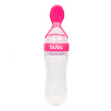 Colher Dosadora Em Silicone Rosa Buba Para Papinha E Leite Materno