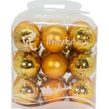 Kit 18 Bolas Árvore De Natal Decoração Maleta Natalina 55mm