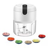 Mini Processador E Triturador Elétrico Alimentos Temperos