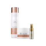 Kit Wella Professionals Fusion Sh 250ml + Masq 150g + Oil Reflections Light 30ml