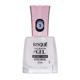 Esmalte Risqué Diamond Gel Top Coat Fixador Efeito Cristal 9,5ml