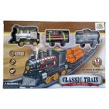 Classic Train Play Set C/ 11 Peças - Toy King Toy King