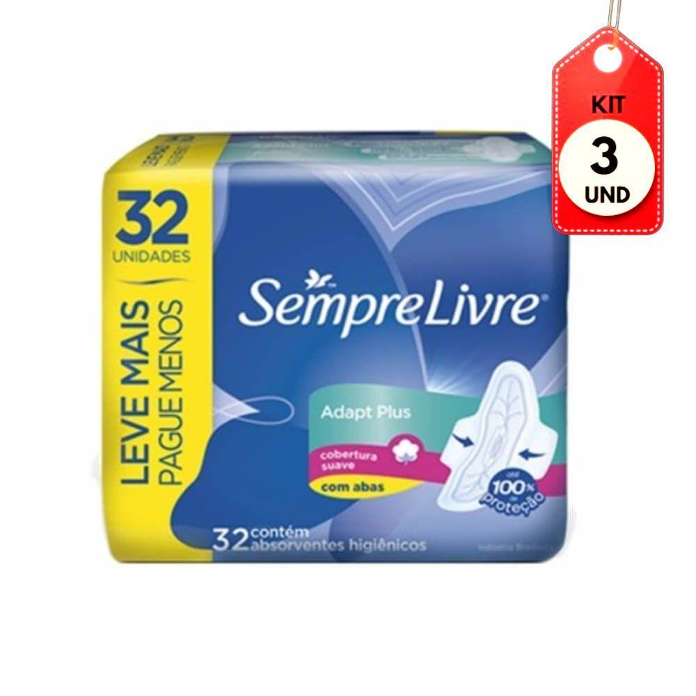 Kit C-03 Sempre Livre Adapt Plus Absorventes C- Abas C-32