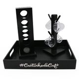 Kit 4 Xicaras Acrílico Cristal Porta Capsulas Dolce Gusto