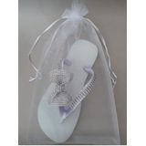 120 Sacos De Organza Para Chinelos E Lembranças 20x35cm