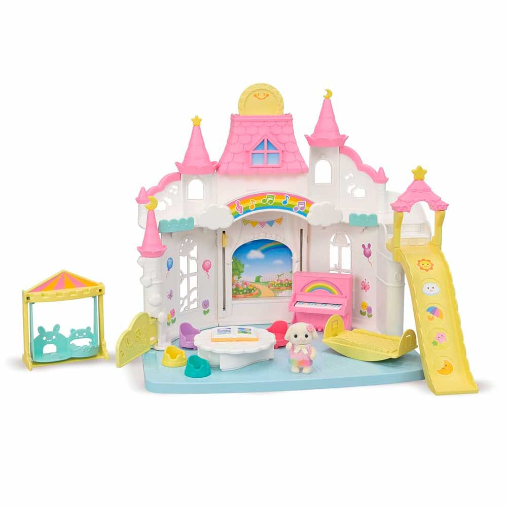 Conjunto E Cenario Sylvanian Families Castelo Ensolarado Epoch Magia