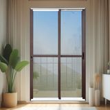 Porta De Correr 2 Folhas Moveis 210 X 200 Elite Com Fechadura Tetra Vidro Reflex Mix Corten