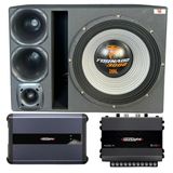 Caixa Trio 15&#39;&#39;  Tornado 15swt3000 Jbl + Módulo Soundigital