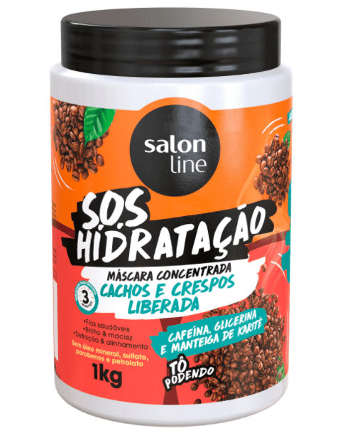 Máscara S.o.s Hidratação Cachos E Crespos Salon Line 1kg Salon Line Sos Hidratação Cachos Crespos Máscara Concentrada