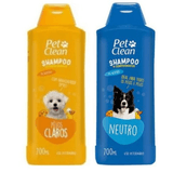 Kit Shampoo Pelos Claros + Shampoo Neutro Pet Clean