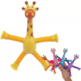 Girafas Pop It Tubo Led Estica E Gruda Montessori Magic Unid