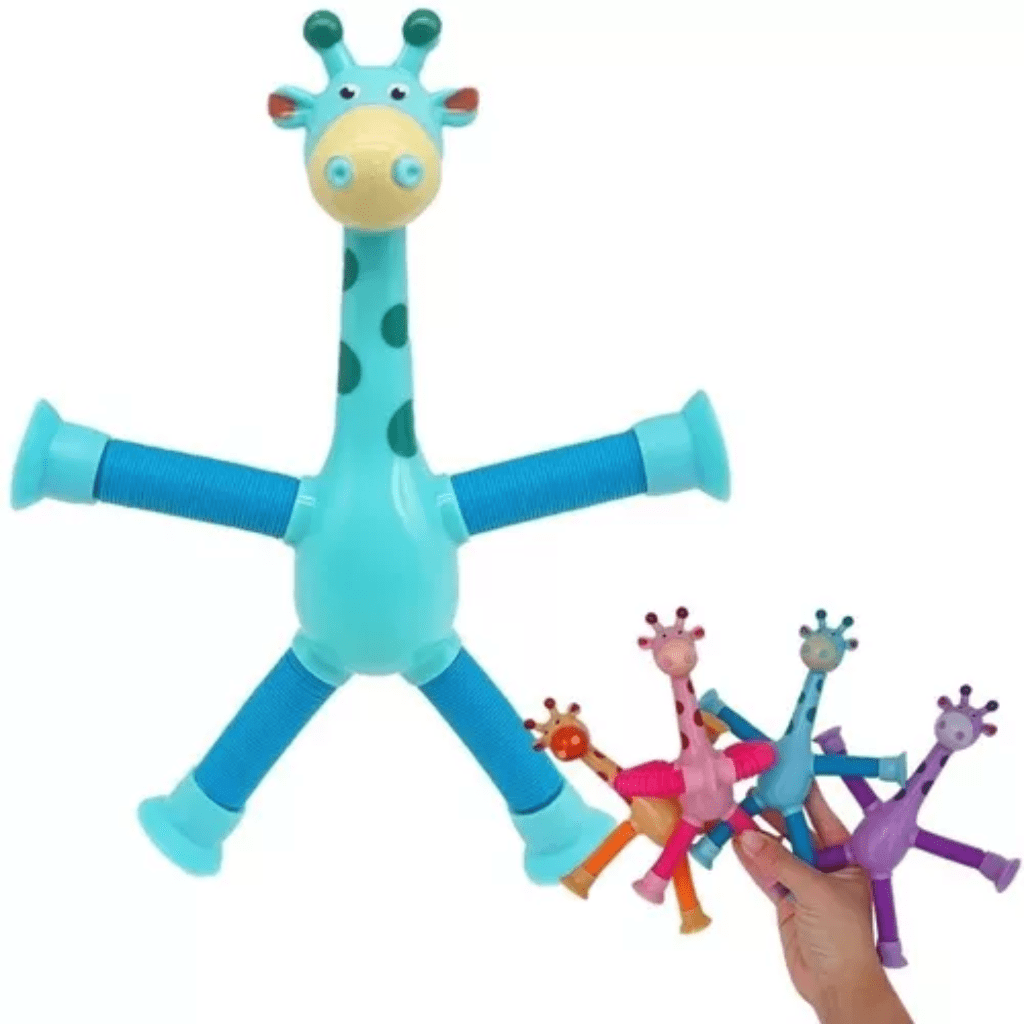 Girafas Pop It Tubo Led Estica E Gruda Montessori Magic Unid
