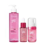 Combo Niina Secrets Skin: Gel De Limpeza 300g + Sérum Firmador Lifting 30ml + Hidragel Nutritivo 30ml