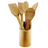 Kit De Utensilios Ecokitchen Bambu 5 Peças - Mimo